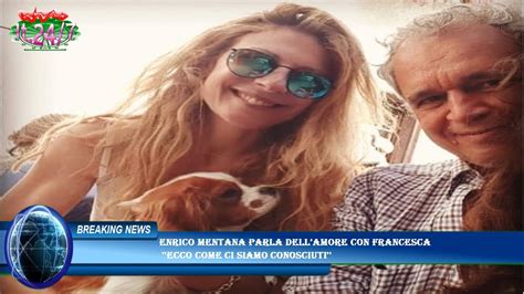 Enrico Mentana parla dell’amore con Francesca .